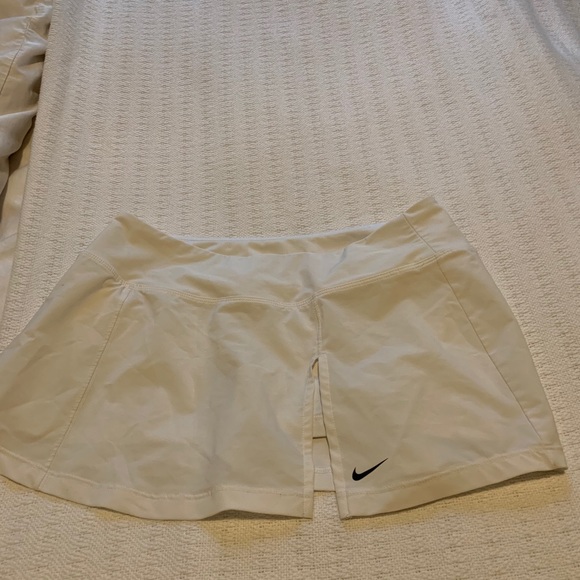 White Nike Dri-Fit Tennis Skirt